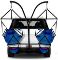 HAMMAKA Trailer Hitch Stand and 2 Ripstop Nylon AIR LITE Chairs (Royal Blue)