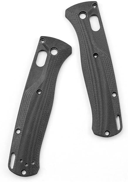 1 Pair Scales Handle Fits for Benchmade Bugout 535 Custom Black G10 Handle Patch Replacement