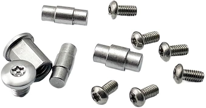 1 Set Stainless Scales Handle Torx Screw Replacement Fits for Demko AD20.5 DIY Making Accessory(Silver)