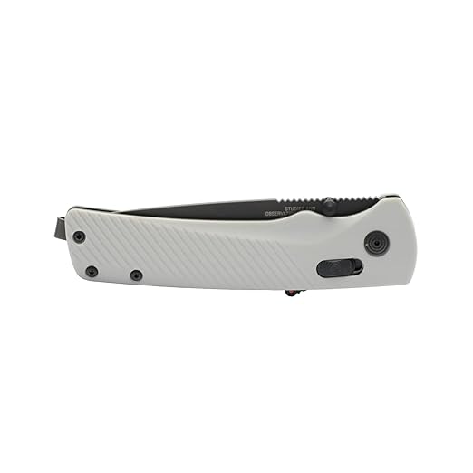 SOG Flash AT Daily Carry Ambidextrous Pocket Compact Folding Knife | Ergonomic Handle for Enhanced Grip | D2 Steel Blade Concrete/Cool Gray