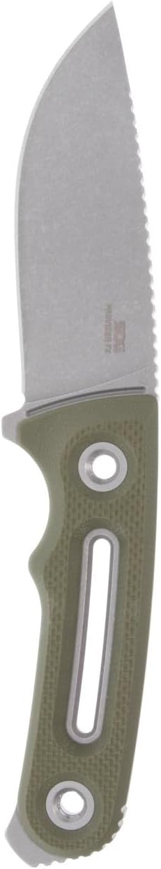 SOG Provider FX Outdoor Fixed Blade Knife for Hunters &amp Campers | 3.75 154CM Stonewashed Steel Blade | Removable G10 Handles