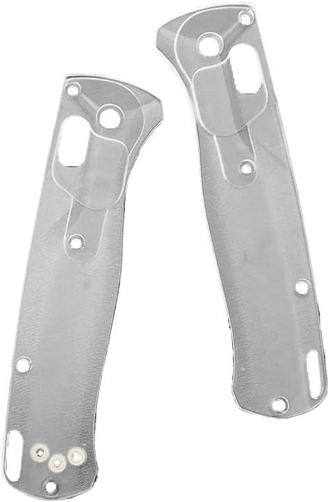 1 Pair Custom Acrylic Scales Fits for Bugout 535 Transparent Handle Patch DIY Accessory