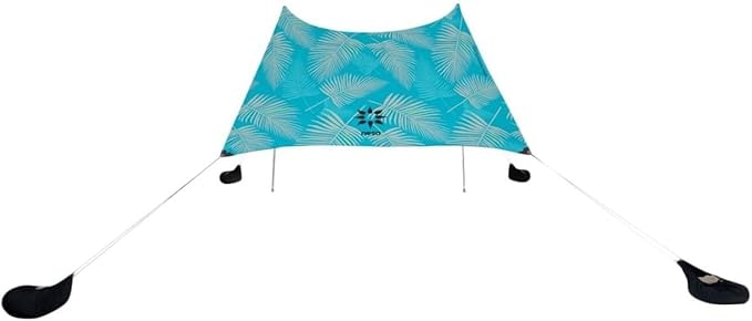 Neso Grande Portable Beach Tent Sun Shelter - Lightweight Beach Shade Canopy - Easy Setup for Family Outings - Patented Reinforced Corners - UPF 50+ Sun Protection