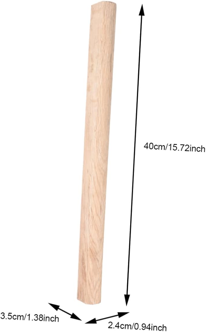 Mikikit 2Pcs Axe Handles Replacement Durable No Burrs Handle for Hatchet and Camping Axes Compatible with Axes Easy to Maintain Labor Saving Design