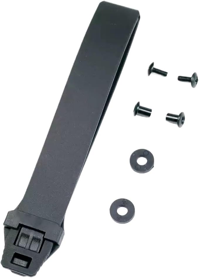4PCS Nylon Pocket Clips with Molle Connection Fit for Kydex Sheath and Knife Case Back Clip Replacements with Screws