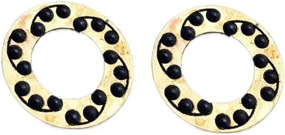 2 Pieces Brass Flippers with 1MM Thickness and Outer Diameters 15.25MM