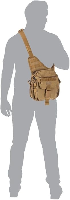 5.11 Tactical Push Pack Sling Bag – 6L Crossbody Shoulder Bag for Men Style 56037-ABR