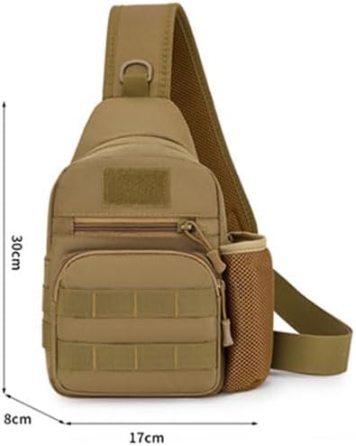 Sling Crossbody Backpack with Water Bottle Holder Chest Shoulder Backpack Sports Bag Leisure Waterproof Oxford Cloth Water Bottle Cell Phone Bag for Outdoor Travel 03