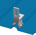 4 MageBracket RL with L Bracket R-Panel Trapezoidal Metal Roof Mounting Racking Rib Brackets Clamps for Solar Panel Module Installation