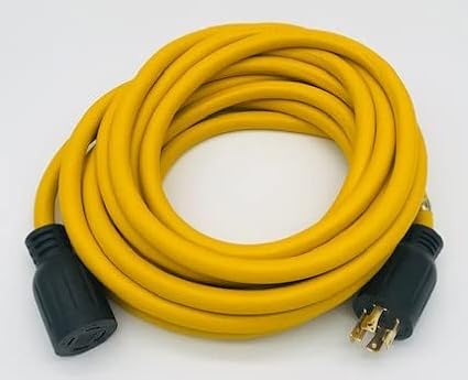 Connecticut Electric 10 Foot Generator Power Extension Cord 30 Amp 4 Prong NEMA L14-30P (Male) NEMA L14-30R (Female)