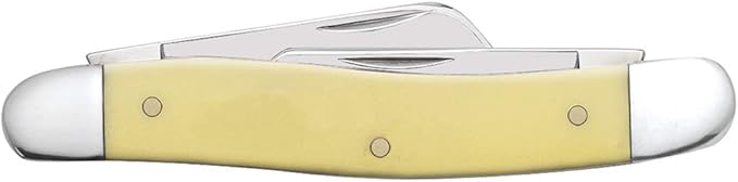 Case XX WR Pocket Knife Yellow Synthetic Medium Stockman SS Item #80035 - (3318 SS) - Length Closed: 3 5/8 Inches