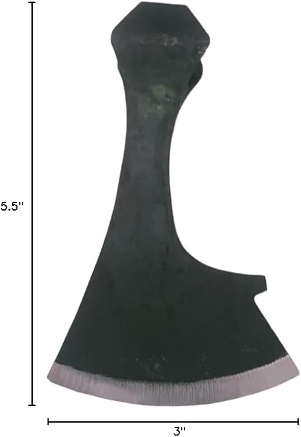 Viking Axe Blade Forged Camping Axe High Carbon Steel EN 45 Sharp Blade Viking Bearded Nordic Handmade Camping Axe Hatchet-Norse Axe Tomahawk Vikings Bearded A07 Axe AZHAN STEEL CRAFT