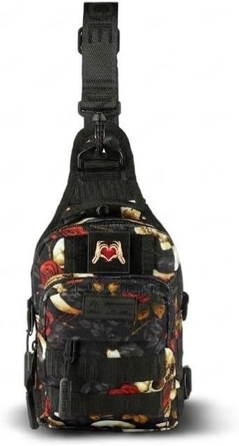 WOLFpak 4L Mini Tactical Sling Bag (Until Forever) Compact Crossbody Backpack for Gym Travel &amp EDC | Tactical Shoulder Bag with Multiple Pockets – Lightweight Durable Sling Pack for Men &amp Wo