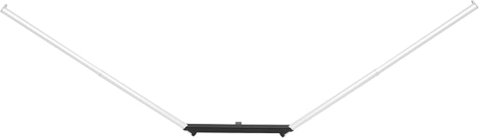 Kojem Hitch Mount Hammock Stand for 2 Vehicle Receiver hitches Class III &amp IV Trailer Hitch Steel Aluminium Powder Coated Stand 300lbs Capacity (Black+Silvery)