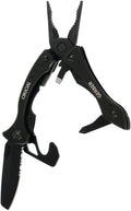 Gerber Gear Crucial EDC Multitool Pocket Knife with Clip and Strap Cutter for Camping and Survival Black