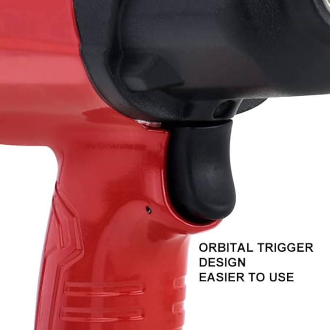 AEROPRO TOOLS 1/2-Inch Aluminum Air Impact Wrench(A398)Twin Hammer with 1380FT-LB Max Loosening Torque Pneumatic Impact Gun for Auto Repair Tire Shop (1380 ft-lbs | Air Impact Wrench + Socket)