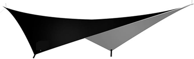 210t Polyester Ultralight Outdoor Camping Black Silver Coating Square Hexagon Sun Shelter