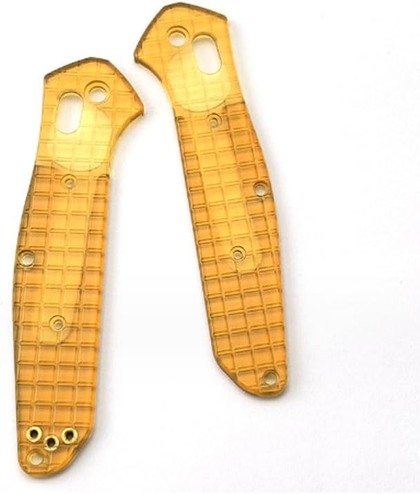 1 Pair PEI Scales Fits for 940-1 Osborne Carbon Fiber Version Clear Ultem Handle Patch Replacement