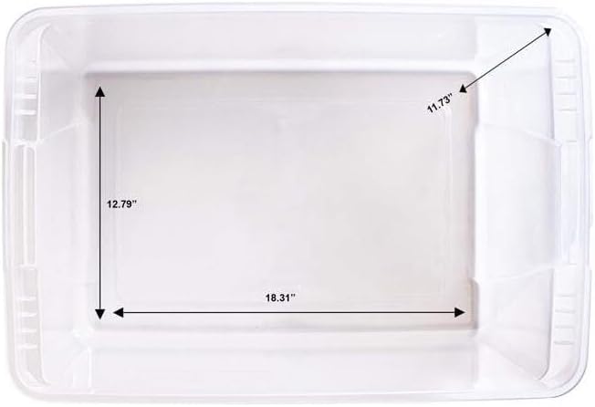 56Qt Clear Storage Tote