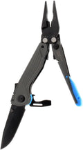 SOG Everyday Daily Solution EDC CRYO D2 Steel Compact Pocket Size Flash MT Multi-Tool 7 Tools Stainless-Steel Housing Urban Gray &amp Cyan