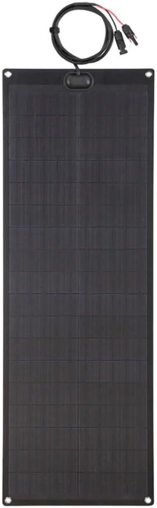 Lensunsolar 55W 12V ETFE Black Flexible Solar Panel PERC Mono Solar Cells Ultrathin Ultra Lightweight for Campers RVs BoatsCamping Tent