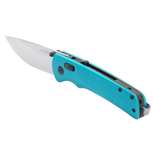 SOG Flash AT Daily Carry Ambidextrous Pocket Compact Folding Knife | Ergonomic Handle for Enhanced Grip | D2 Steel Blade Petrol Green/Satin
