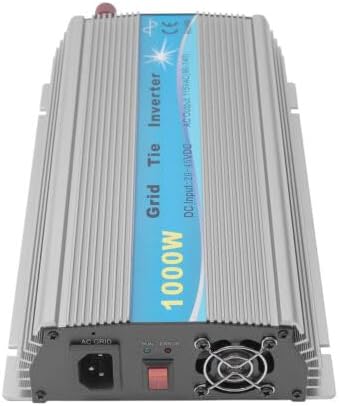 1000W Grid Tie Inverter 20-50V DC to 90V-140V AC Output MPPT Pure Sine Wave Inverter 48-62Hz for 36V Solar Panel and 36V Battery