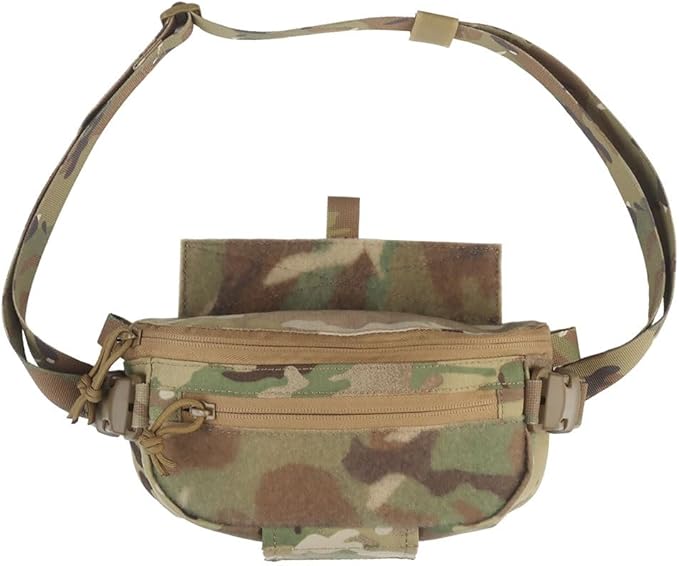 Tactical Sub Abdominal PouchDual-Purpose Dangler Drop Pouch with Tourniquet HolderTactial Vest Chest Rig Carrying Kit Bag