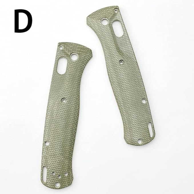 1 Pair Custom Micarta Scales Fits for Bugout 535 Premium CNC Handle Patch DIY Accessory(Gray)