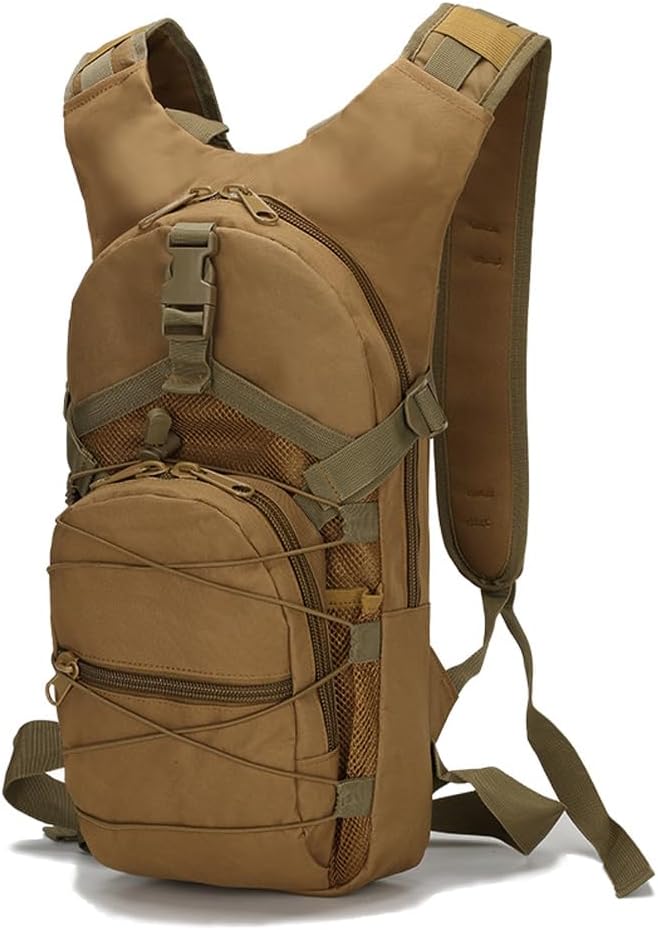 Tactical Backpack Small Military Daypack Assault Pack Rucksack Bag for Travel Hiking Running Outdoor Sports (Mud Color)