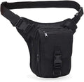 Outdoor Sports Hiking Versipack Camouflage Bag Tactical Leg Pack - Black