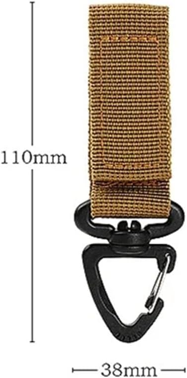 3 Pieces Outdoor Camping Hiking Keychain Nylon Ribbon Tactical Backpack Triangle Backpack Closure for Waist Bag