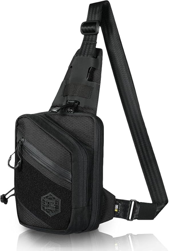 M-Tac Tactical EDC Bundle: Elite Sling Bag &amp Concealed Carry Gun Holster Black