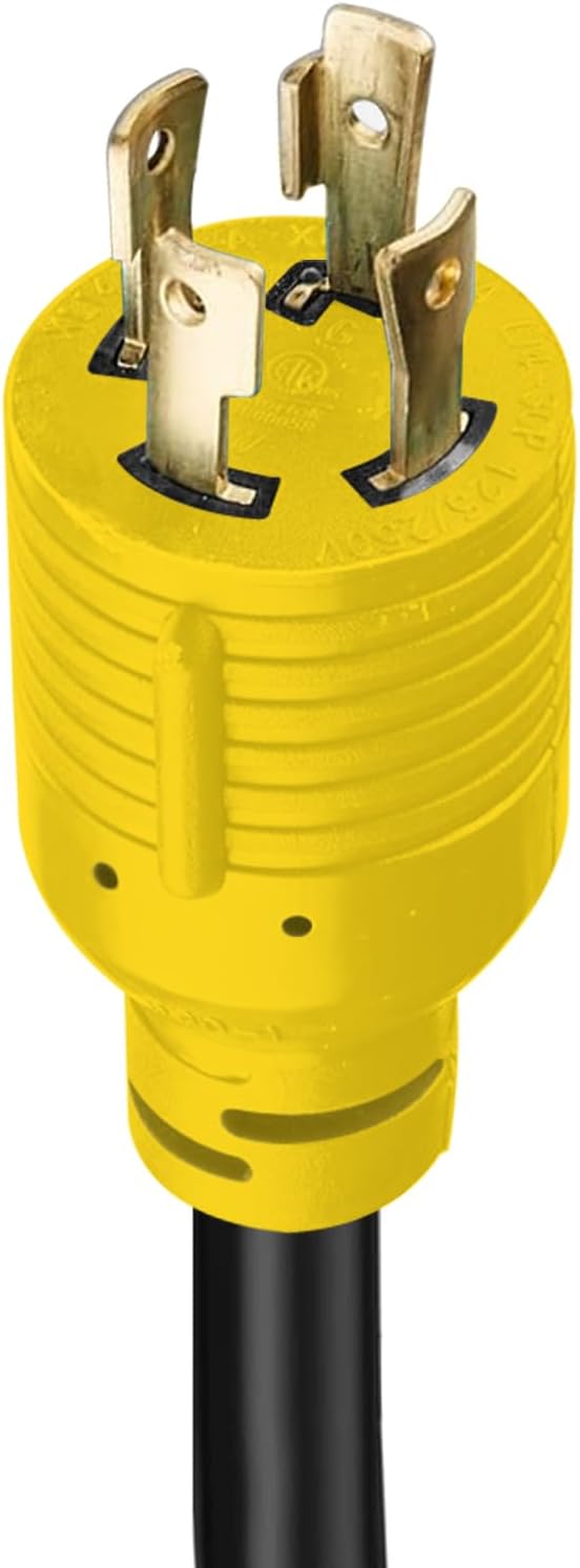 30A Generator to 50A Marine/RV Power Cord – NEMA L14-30P Male to SS2-50R (CS6369) Female – 125/250V Twist Lock Adapter for Portable Generators Boats &amp Campers (Heavy Duty)