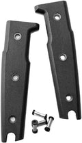 1 Set CNC G10 Scales Replacement with Screws Fit for Knife Handle DIY Accessory(Black)