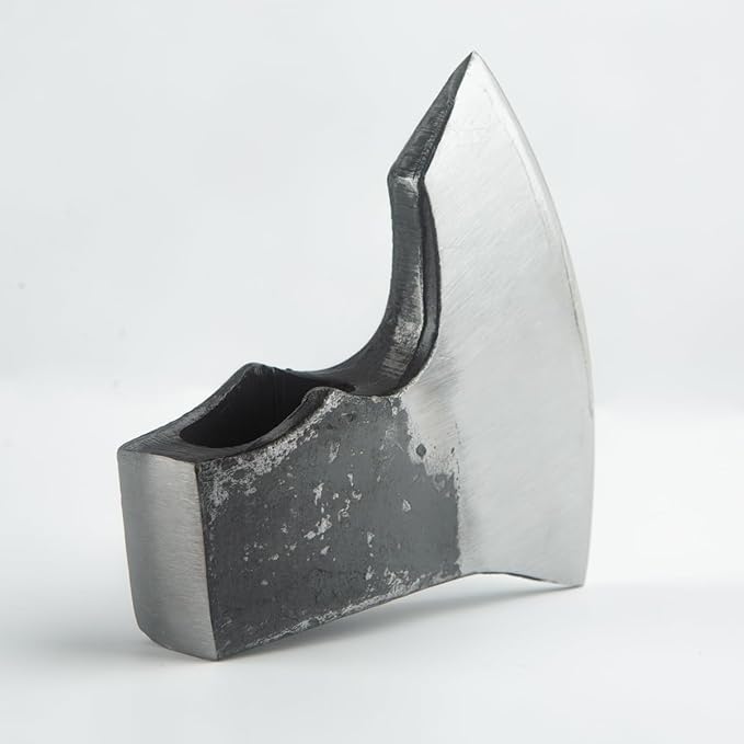 Forged Viking Axe Head Only High Carbon Steel Bushcraft Axe Hatchet Head for Outdoor Survival Hiking Camping Wood Chopping