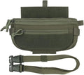 Tactical Drop Dangler Pouch Abdominal Carrying Pouch with Hook and Loop Panel Utility Tool Dangler Organizer Pouch for Chest Rig Vest