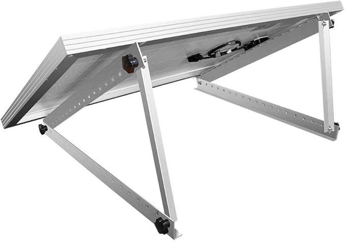 Renogy 28in Adjustable Solar Panel Mount Brackets with Foldable Tilt Legs on Any Flat Surface for RV Roof Boat Any Off-Grid Systems