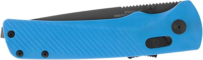 SOG Flash AT Daily Carry Ambidextrous Straight Pocket Folding Knives Ergonomic Handle &amp Deep-Carry Clip D2 Steel Blade