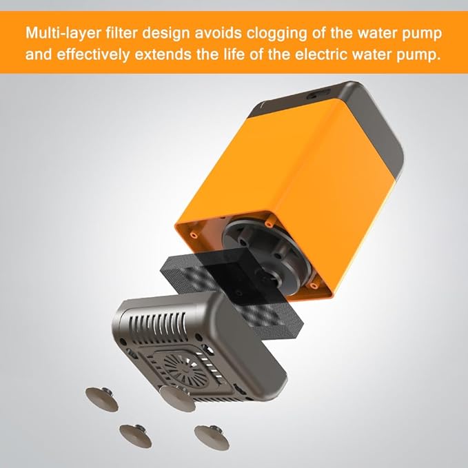 Outdoor Camping Shower Pump with Intelligent Digital Display Electric Portable Camping Shower