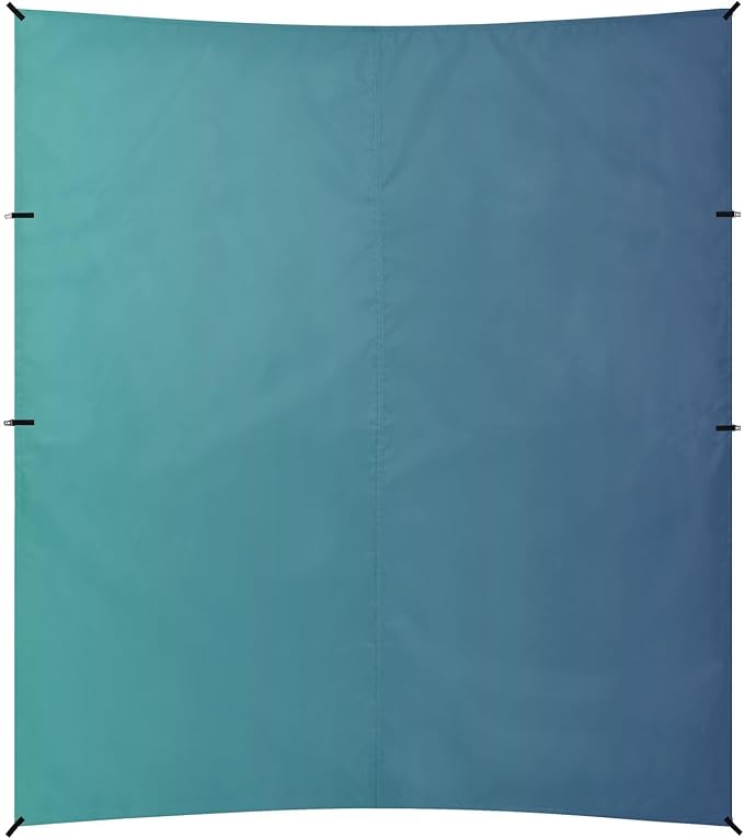 Blue Gradient Beach Cabana UPF50+ Protection Easy Setup Large Portable Sun Shelter Includes Sand Shovel Sandbags Stability Poles for Camping Picnics Backyard &amp Fishing