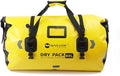 80L PVC Motor Dry Bag Tail Luggage Bag Made of WearResistant PVC Large Capacity LeakProof RollTop Closure for Motorcycling Camping Boating Fishing Kayaking (80L)