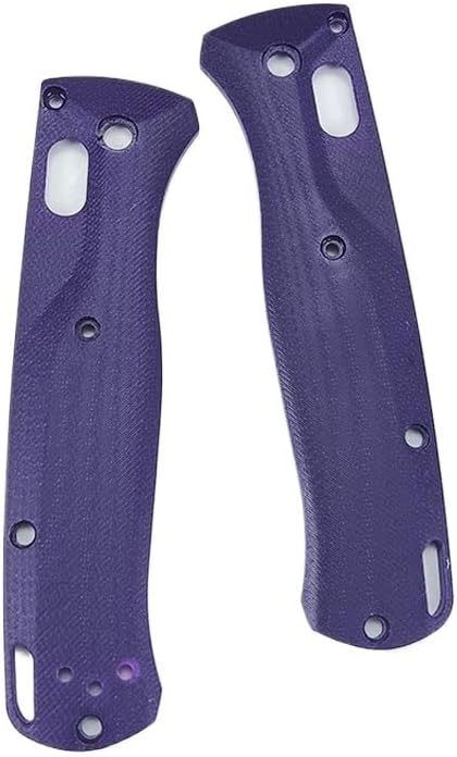 1 Pair G10 Scales Fits for Bugout 535 Purple Color Handle Patch Blank DIY Replacement