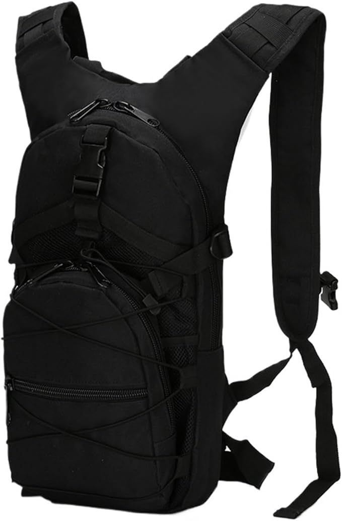 Compatible For 15L Tactical Backpack Bicycle Backpacks Outdoor Sports Hiking Camping Fishing(Black B)
