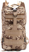 Outdoor Sports Pack Hiking Bag Tactical Rucksack Camo Knapsack Combat Camouflage Tactical Molle 25L 3P Backpack - DD