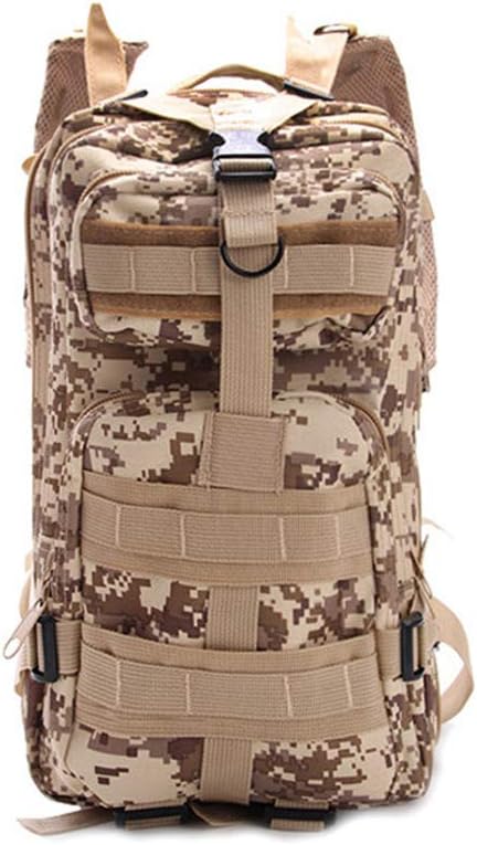Outdoor Sports Pack Hiking Bag Tactical Rucksack Camo Knapsack Combat Camouflage Tactical Molle 25L 3P Backpack - DD