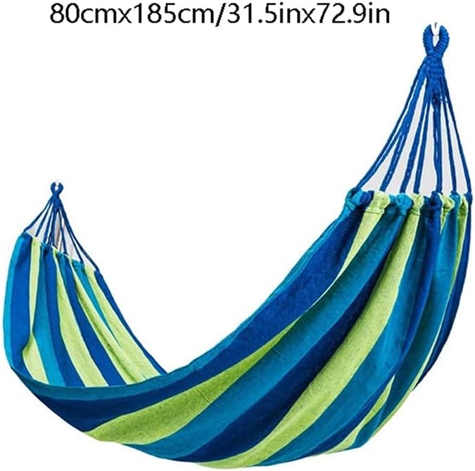 Portable Hammock Portable Hammocks Travel Single Hammock Swing Bed Canvas Camping Hammock for Outdoor Beach Garden Backyard for Backpacking Beach (Color : B)