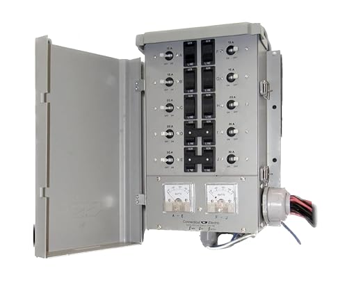 Connecticut Electric EmerGen Transfer Switch - 50 Amp 10-Circuit 12500 Watts for Generator (Transfer Switch Only)