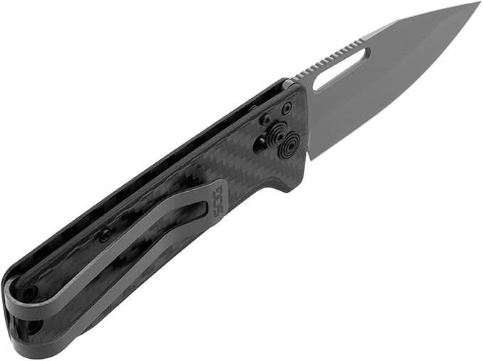 SOG Ultra XR Everyday Carry Slimline Ambidextrous CRYO CPM S35VN Stainless Steel Folding Knives | Titanium Pocket/Money Clip