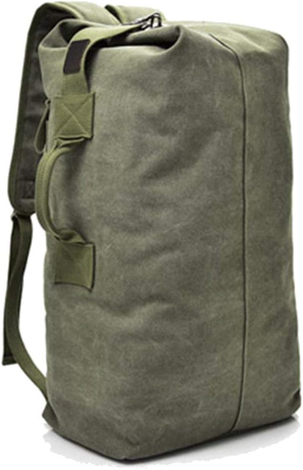 Multifunctional Military Tactical Canvas Backpack Large-Capacity Travel Mountaineering Bag Suitable For Travel Backpacks Hiking Mountaineering And Other Outdoor Activities